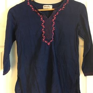 Tunic from India with embroidery